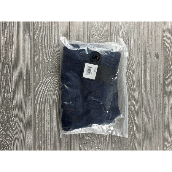 Liver King Men's Cotton Poly Elastic Waist Fleece Sweat Shorts Small Blue New - Picture 2 of 8